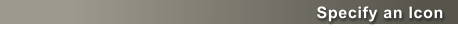 Specify an Icon